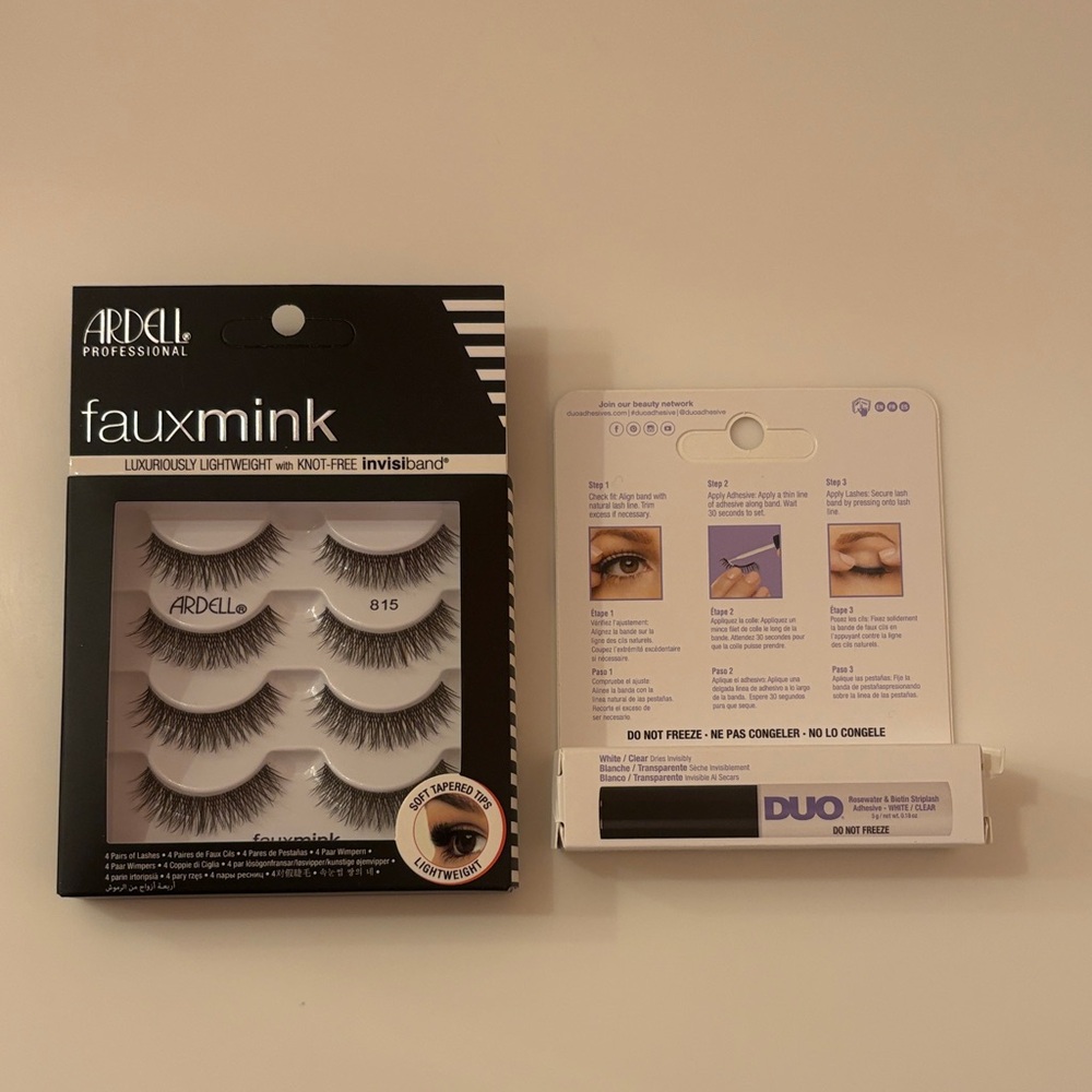 Fake Eyelashes and Glue